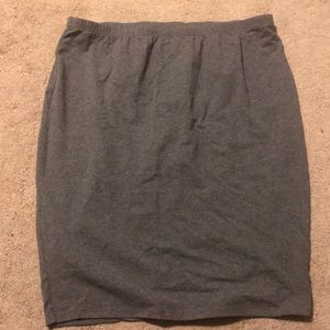 Grey pencil skirt